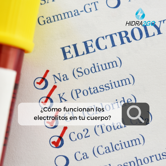 ¿Cómo funcionan los electrolitos en tu cuerpo y cómo recuperarlos?