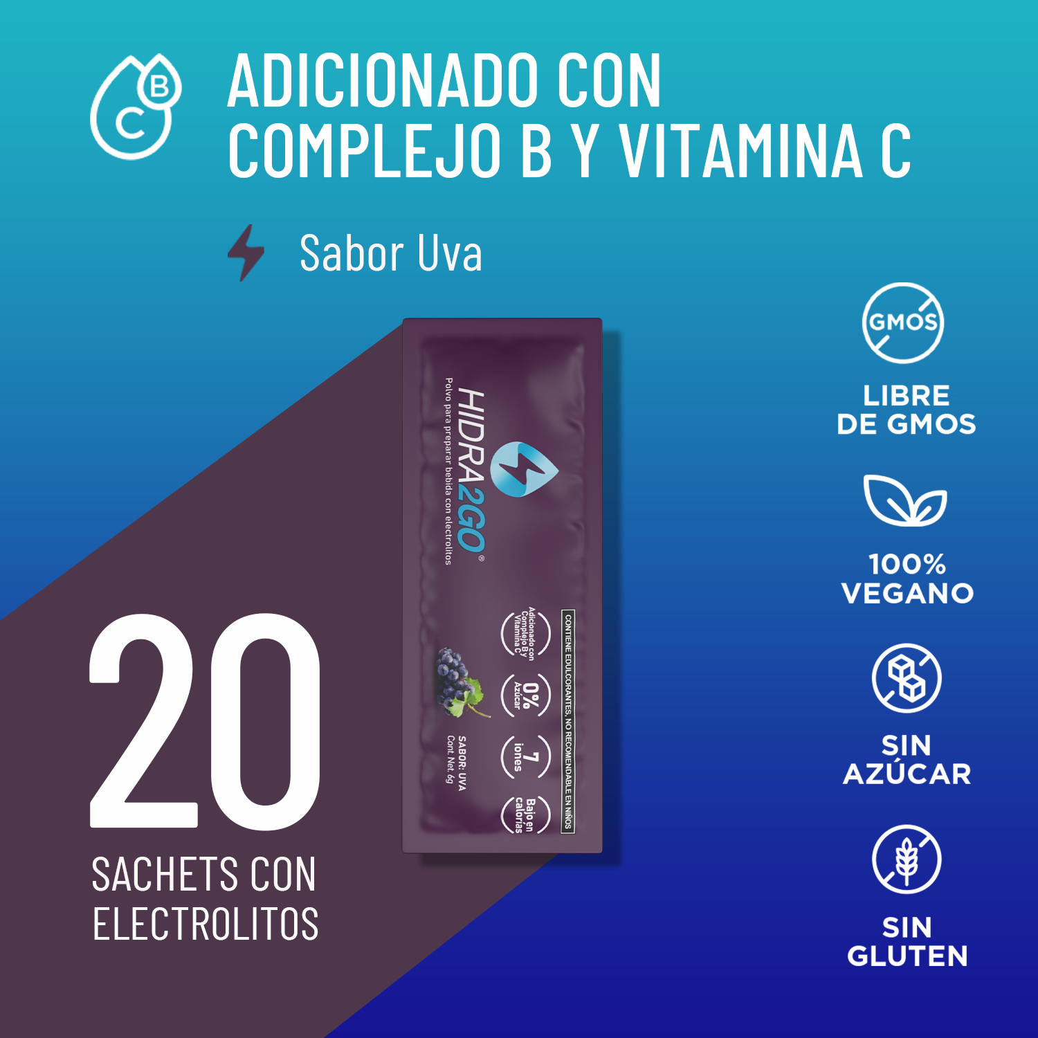 BOLSA 20 SOBRES - Uva