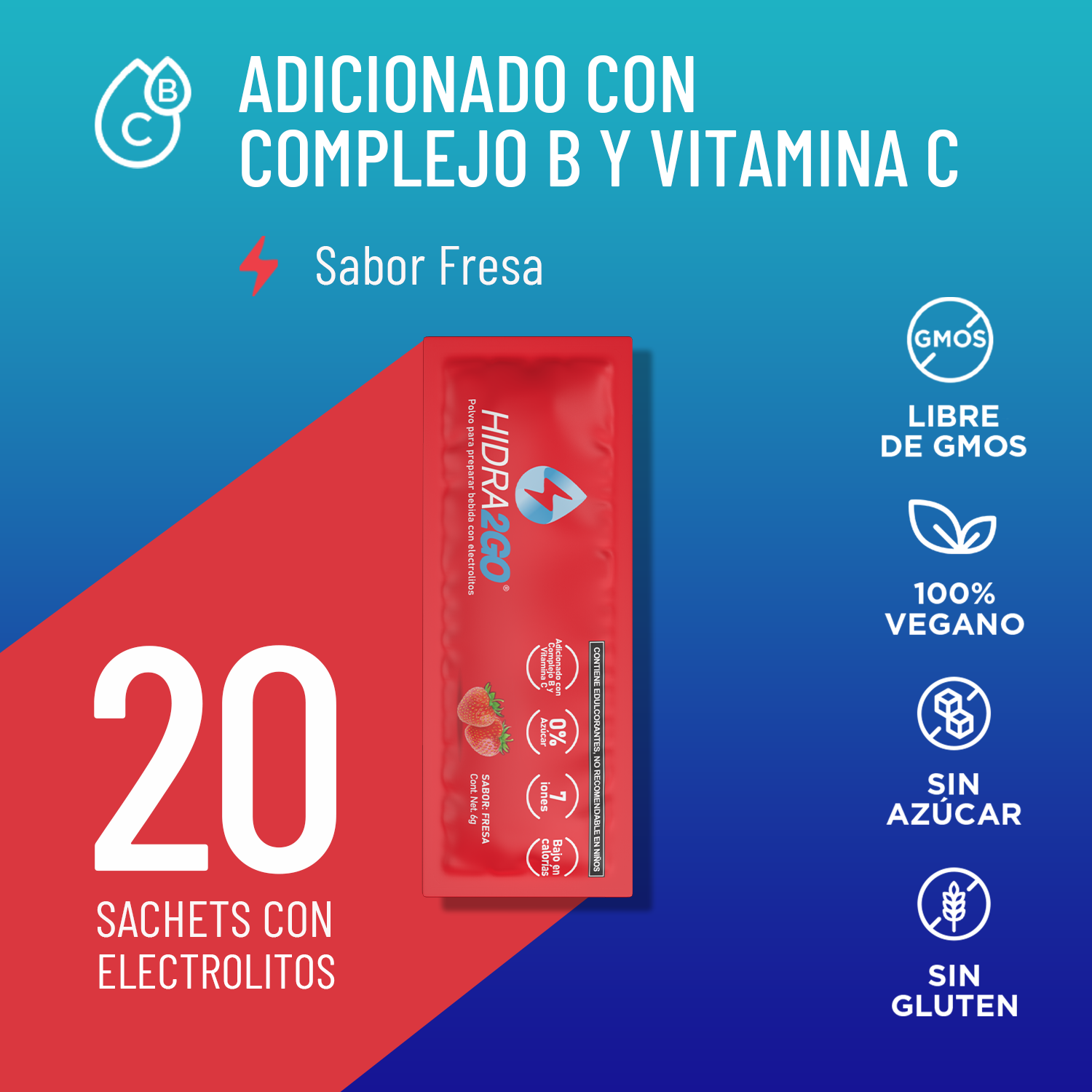 BOLSA 20 SOBRES - FRESA