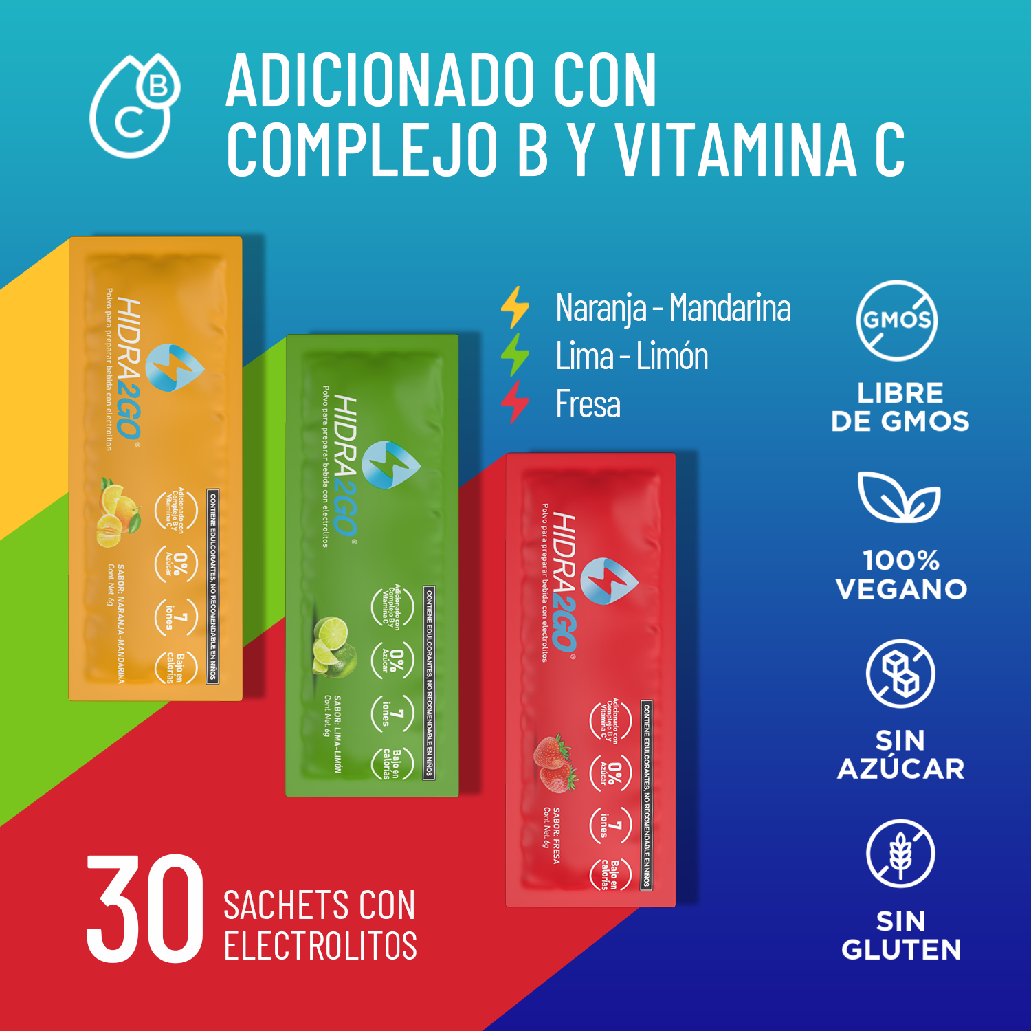 PACK 3 SABORES- FRESA, LIMA LIMON Y NARANAJA-MANDARINA
