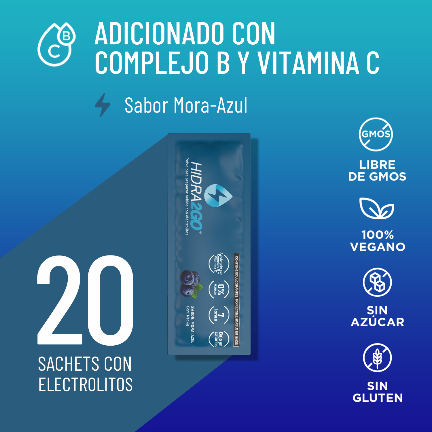 BOLSA 20 SOBRES - MORA AZUL