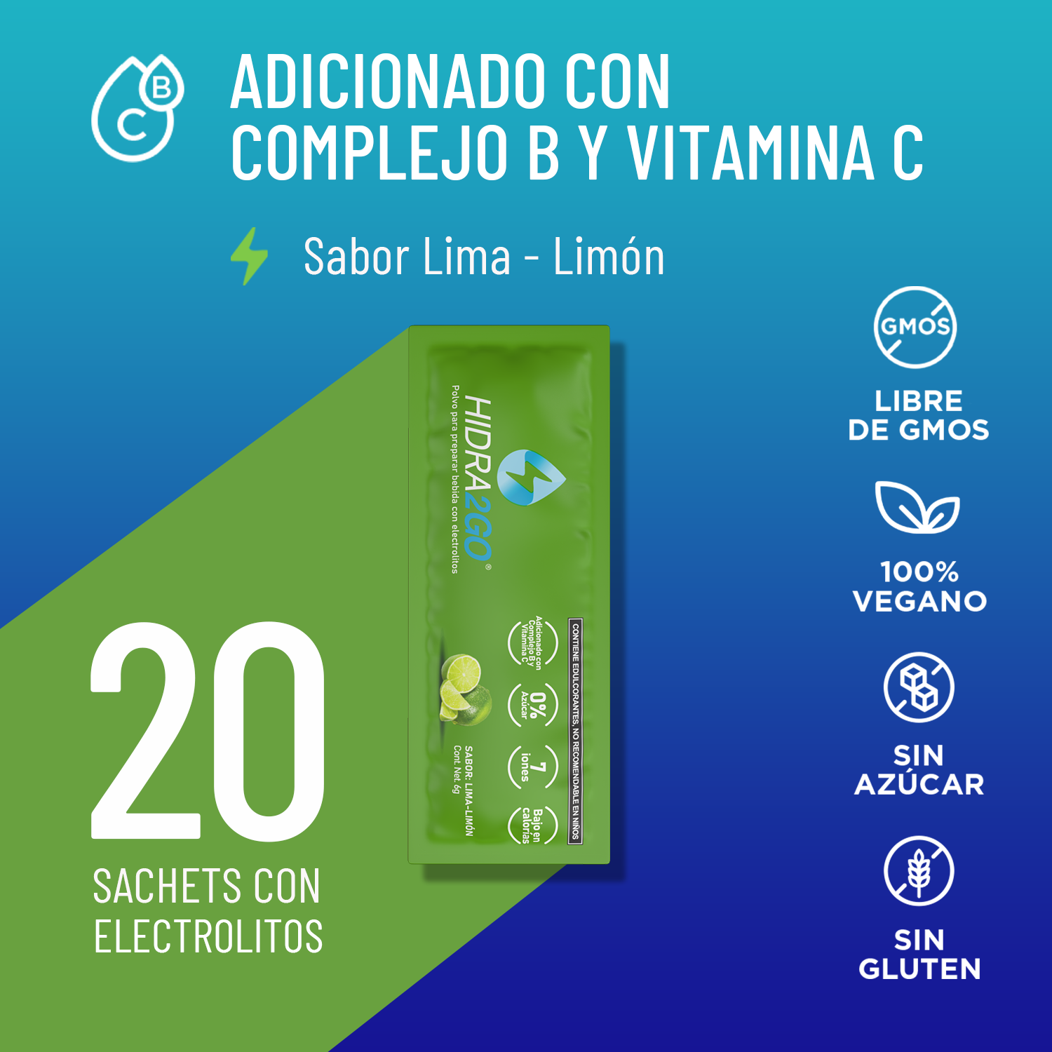 BOLSA 20 SOBRES - LIMA LIMÓN