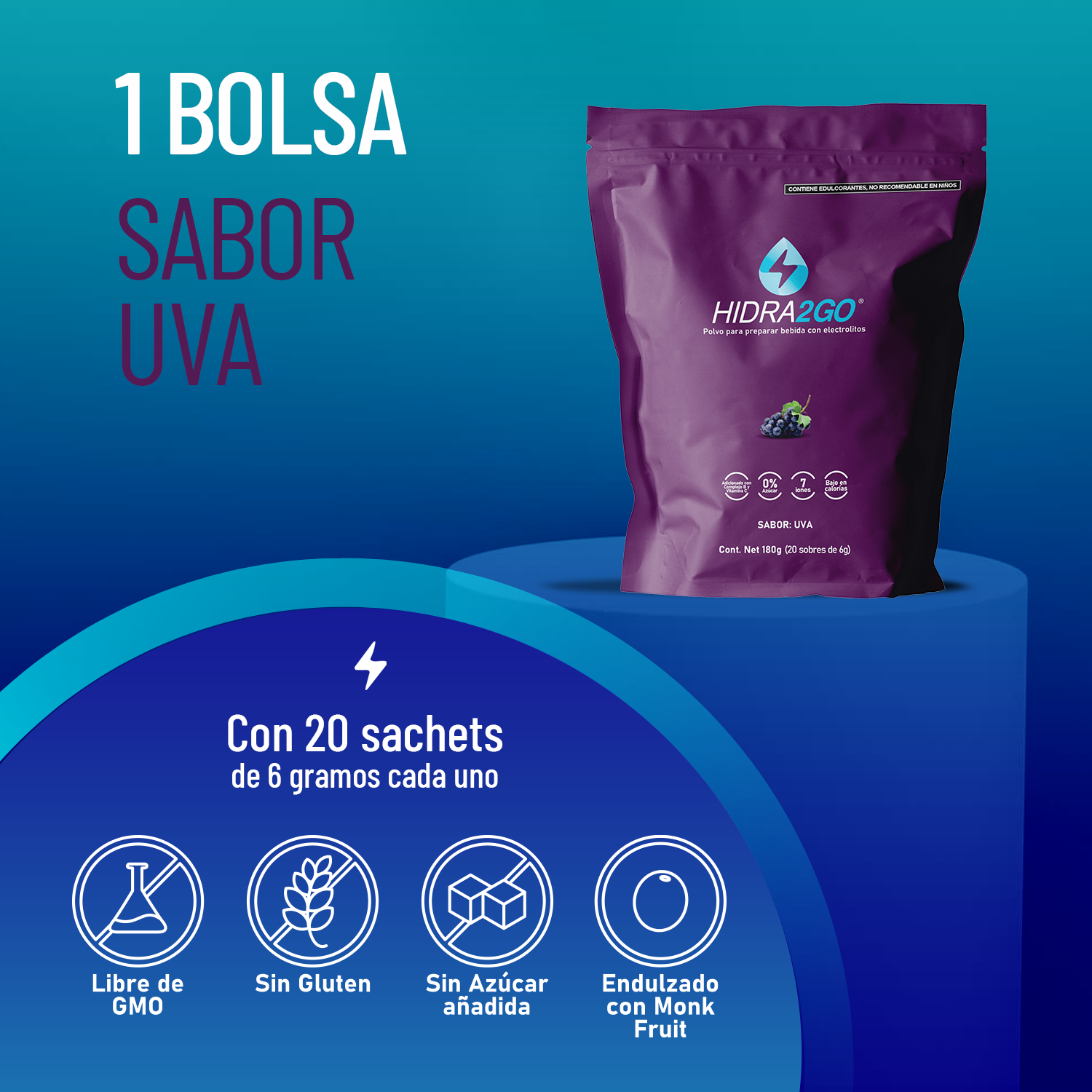 BOLSA 20 SOBRES - Uva