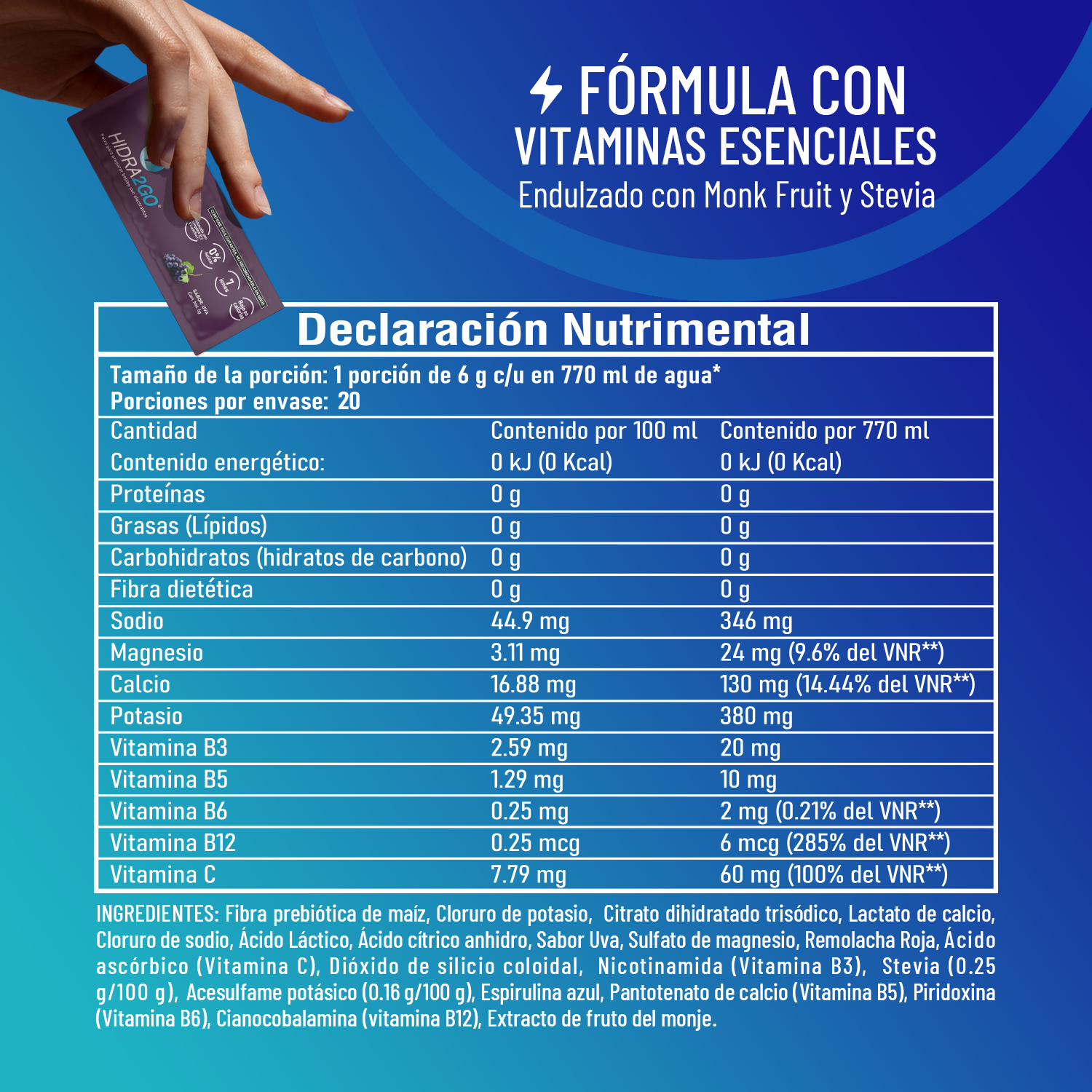 BOLSA 20 SOBRES - Uva