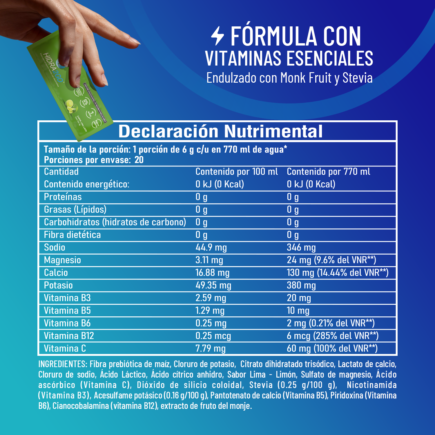 BOLSA 20 SOBRES - LIMA LIMÓN