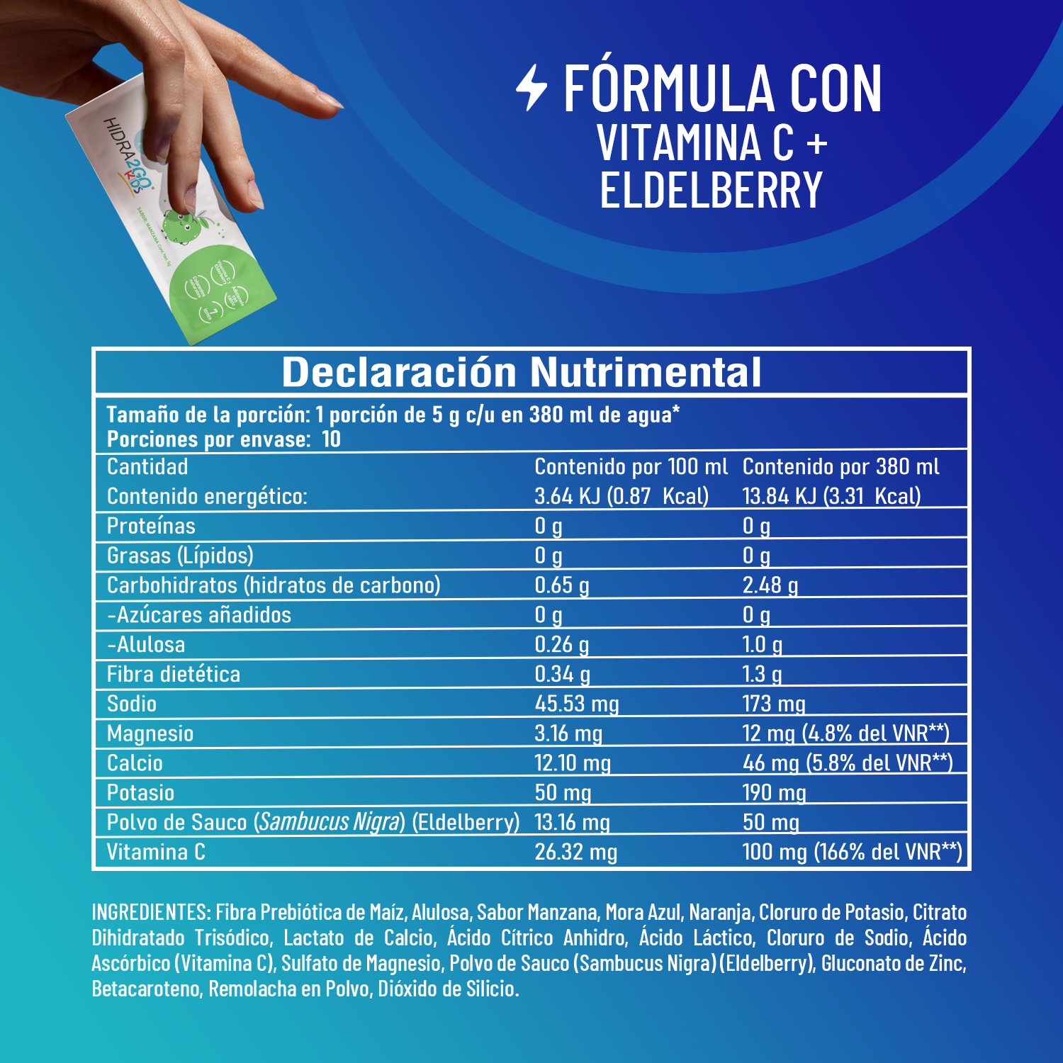 PACK 3 SABORES KIDS- MORA AZUL, MANZANA Y NARANAJA