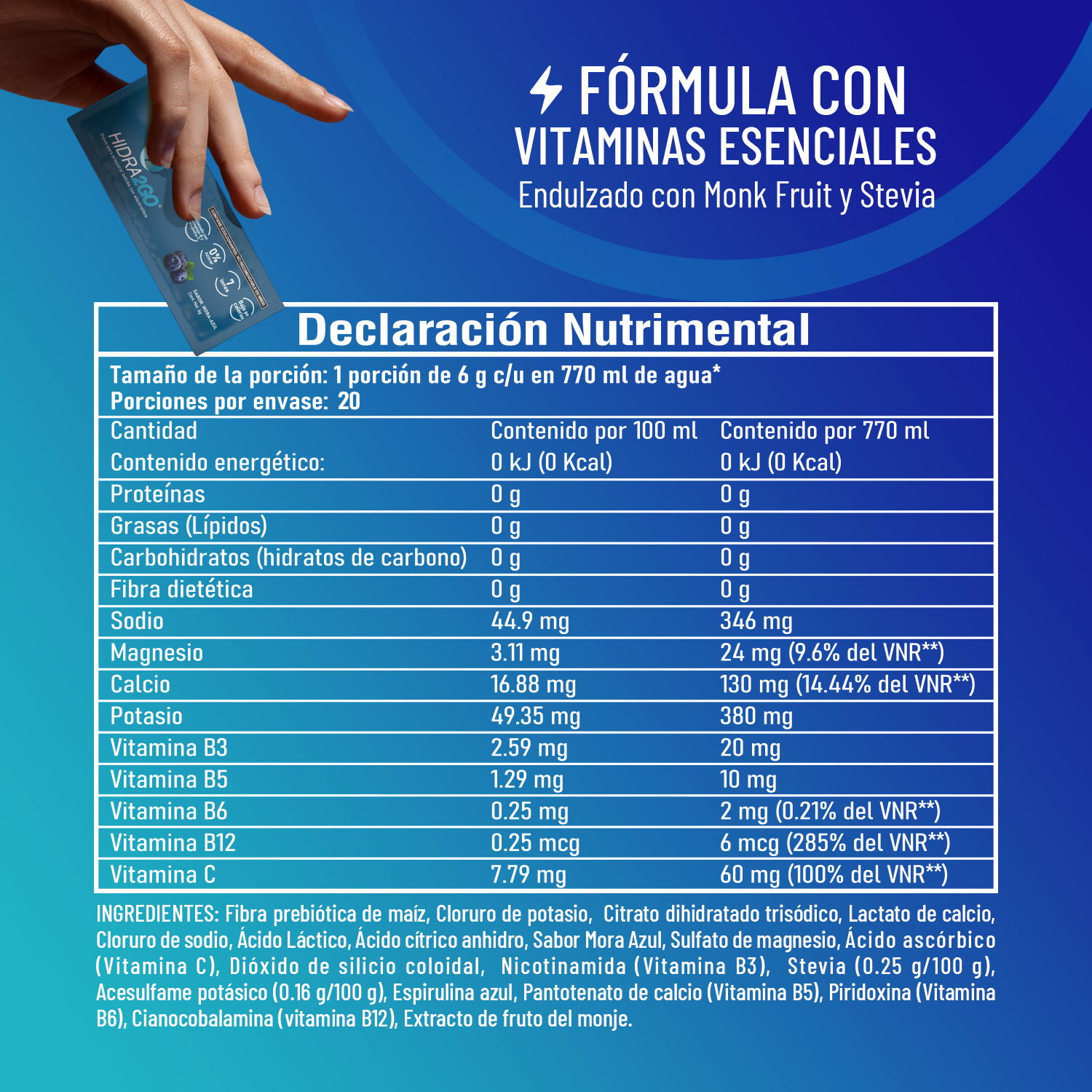 BOLSA 20 SOBRES - MORA AZUL