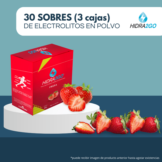 3 PACK FRESA (30 SOBRES)