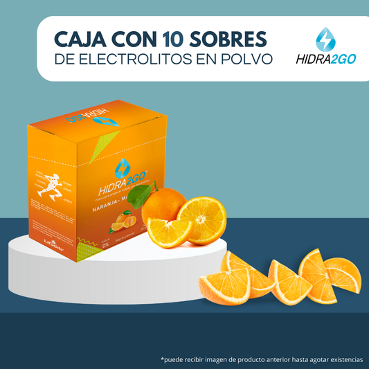 CAJA CON 10 SOBRES NARANJA-MANDARINA